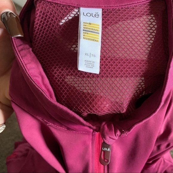 LOLË purple zip up jacket size XL - Picture 6 of 6